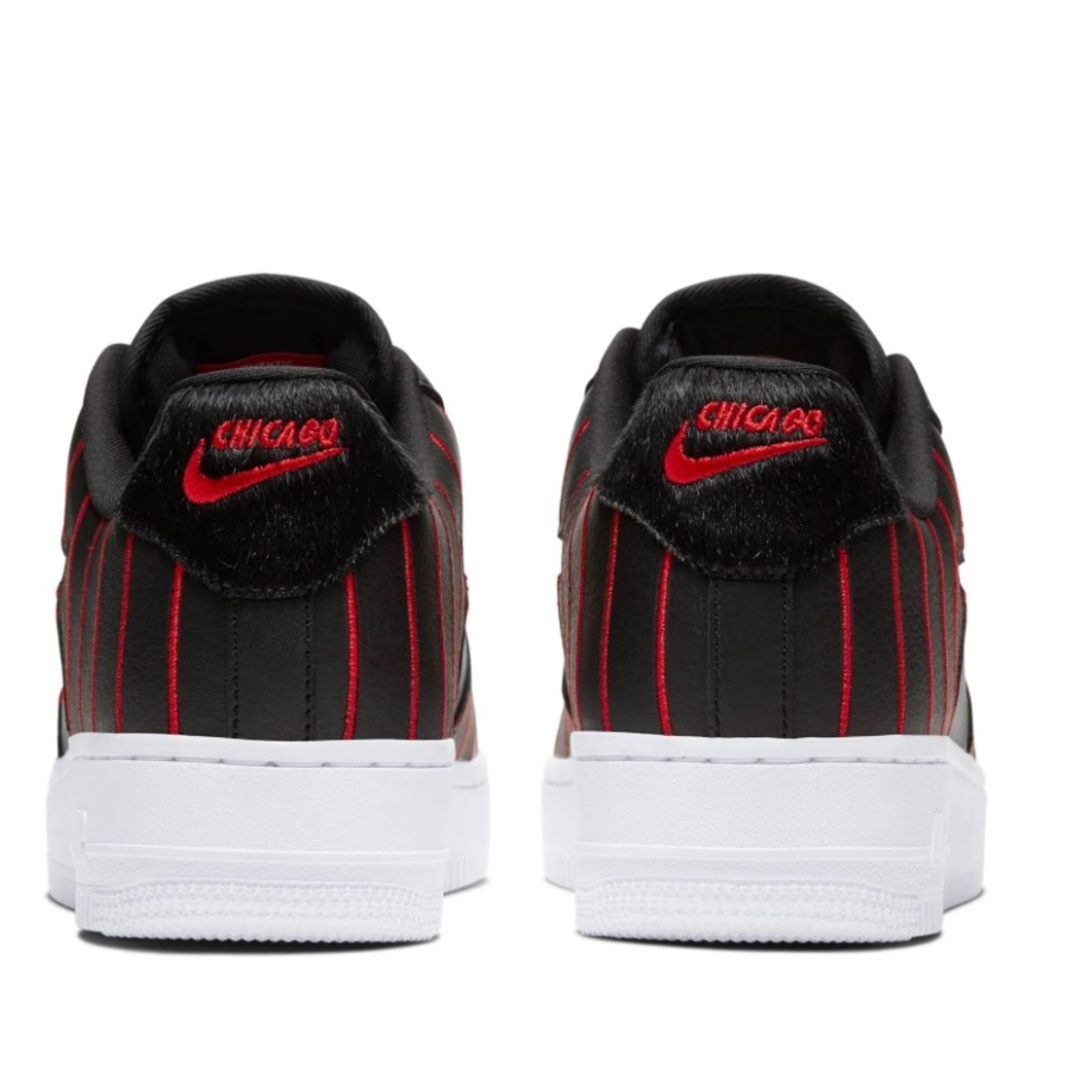 Nike Air Force 1 Jewel QS CHICAGO ALLSTAR Pinstripe Black Red Women's size 9 - Picture 2 of 14